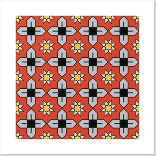 Seamless Pattern, Moroccan Mosaic Pattern Posters and Art